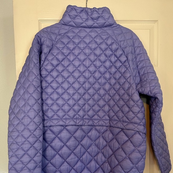 Athleta Whisper Featherless Purple/Lavender Large Quilted Puffer Jacket - Picture 3 of 10